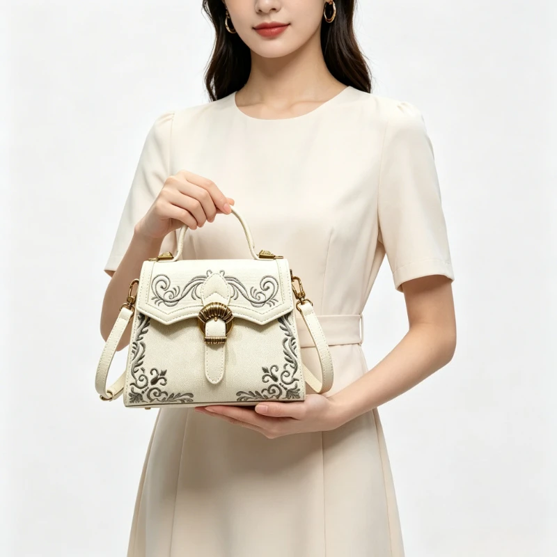 

Elegant Messenger Bag For Ladies Premium Leather Crossbody Style Luxury Brand Classic Design Spacious Handbag For Travel Gear