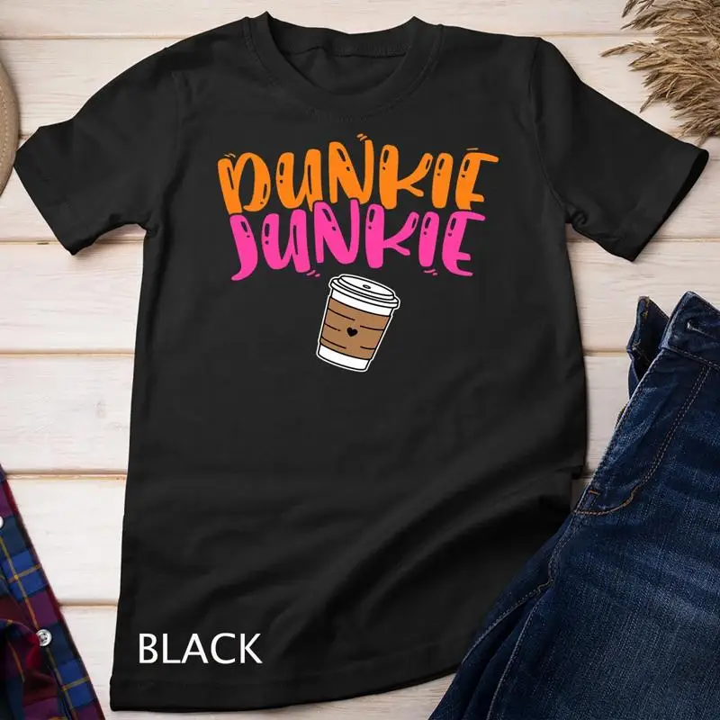Dunkie Junkie Funny Coffee Sayings T Shirt