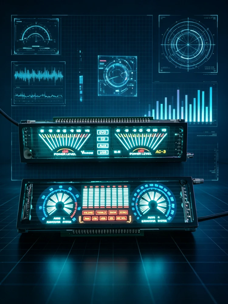 Advanced Desktop Luminous Ornament VFD Pickup Rhythm Car Atmosphere Decoration Texture Gift