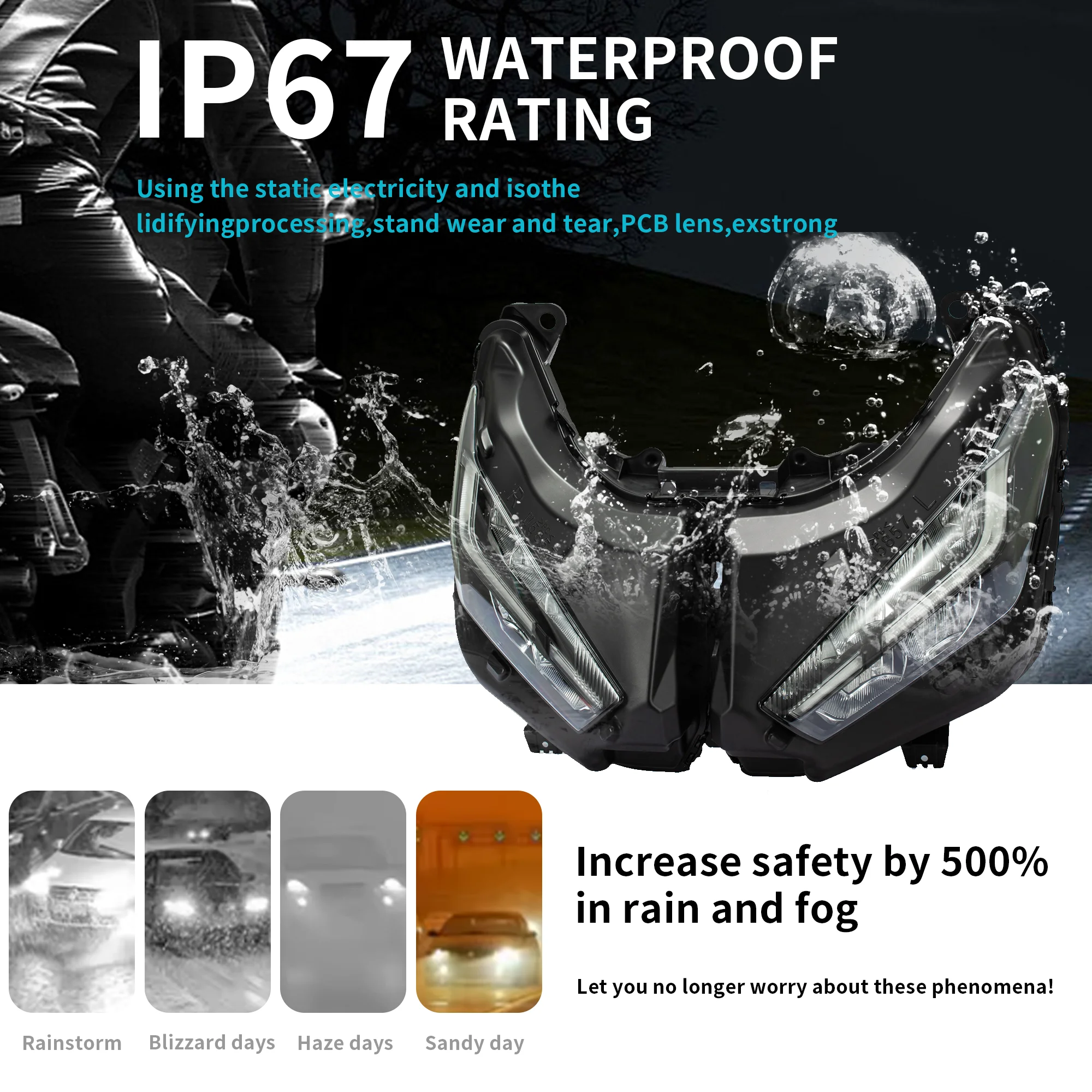 Front Headlamp Fit for Honda X-ADV750 XADV 750 2021 - 2024 Head Light Lamp X-ADV 750 2022 2023 Motorcycle Headlight Assembly