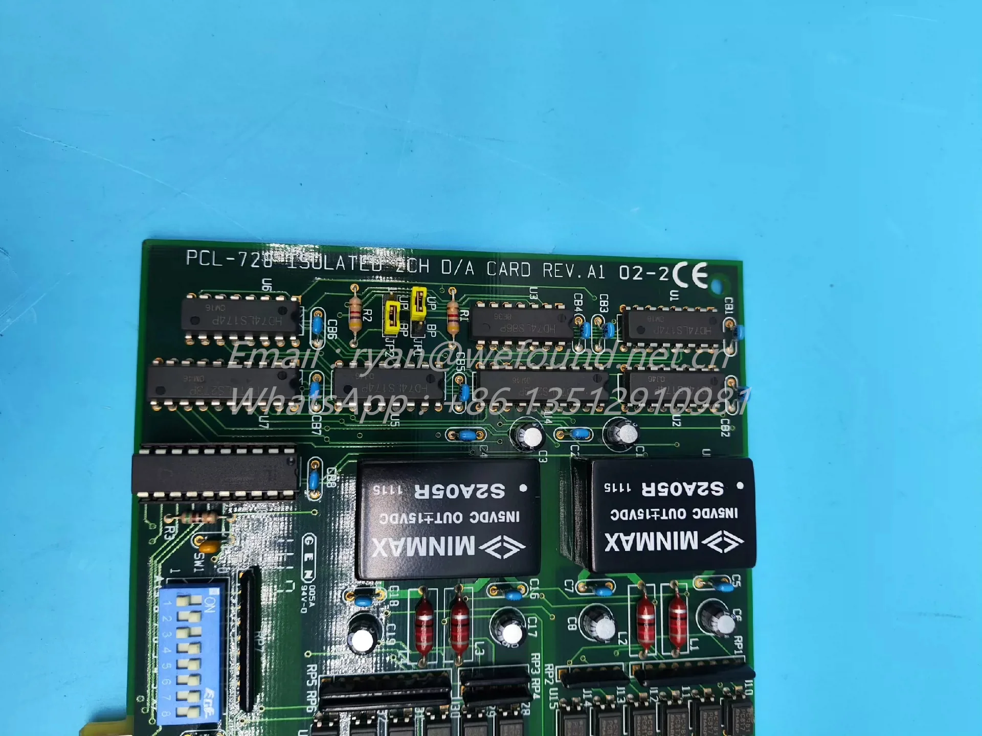 PCL-728 for Advantech 2 Channel Isolated Analogue Output ISA Card