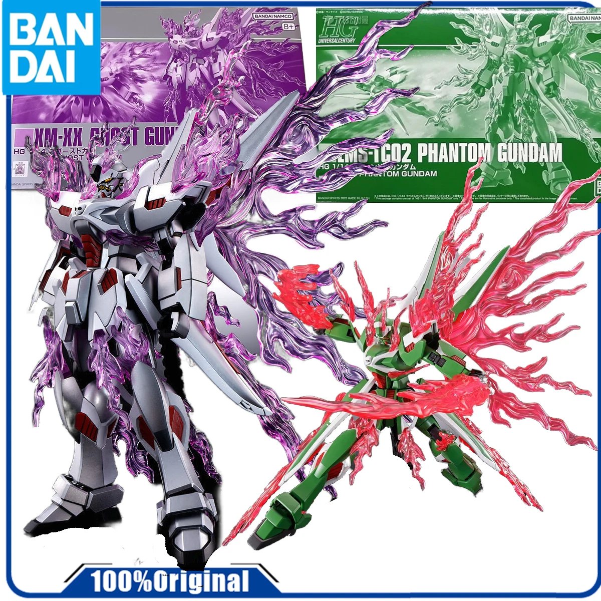 Bandai Original Gundam Model Kit Anime Figure HG1/144MOBILE SUIT PIRATE GUNDAM GHOST PHANTOM GUNDAM   Action Figures Collectible