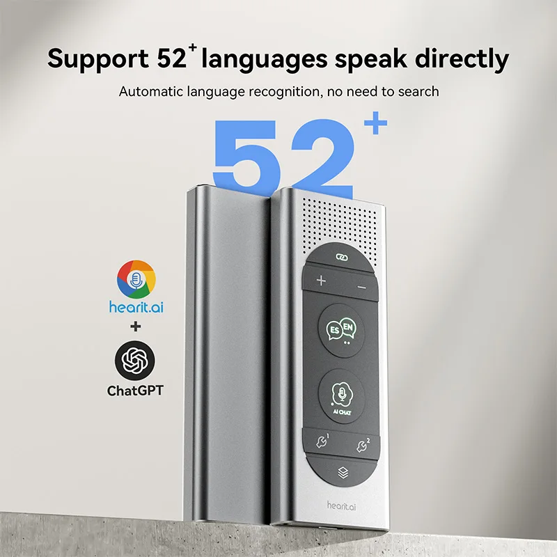 Hot Sale AI Voice Recorder Portable ChatGPT Translator for Medical Consultations and Sales Meetings