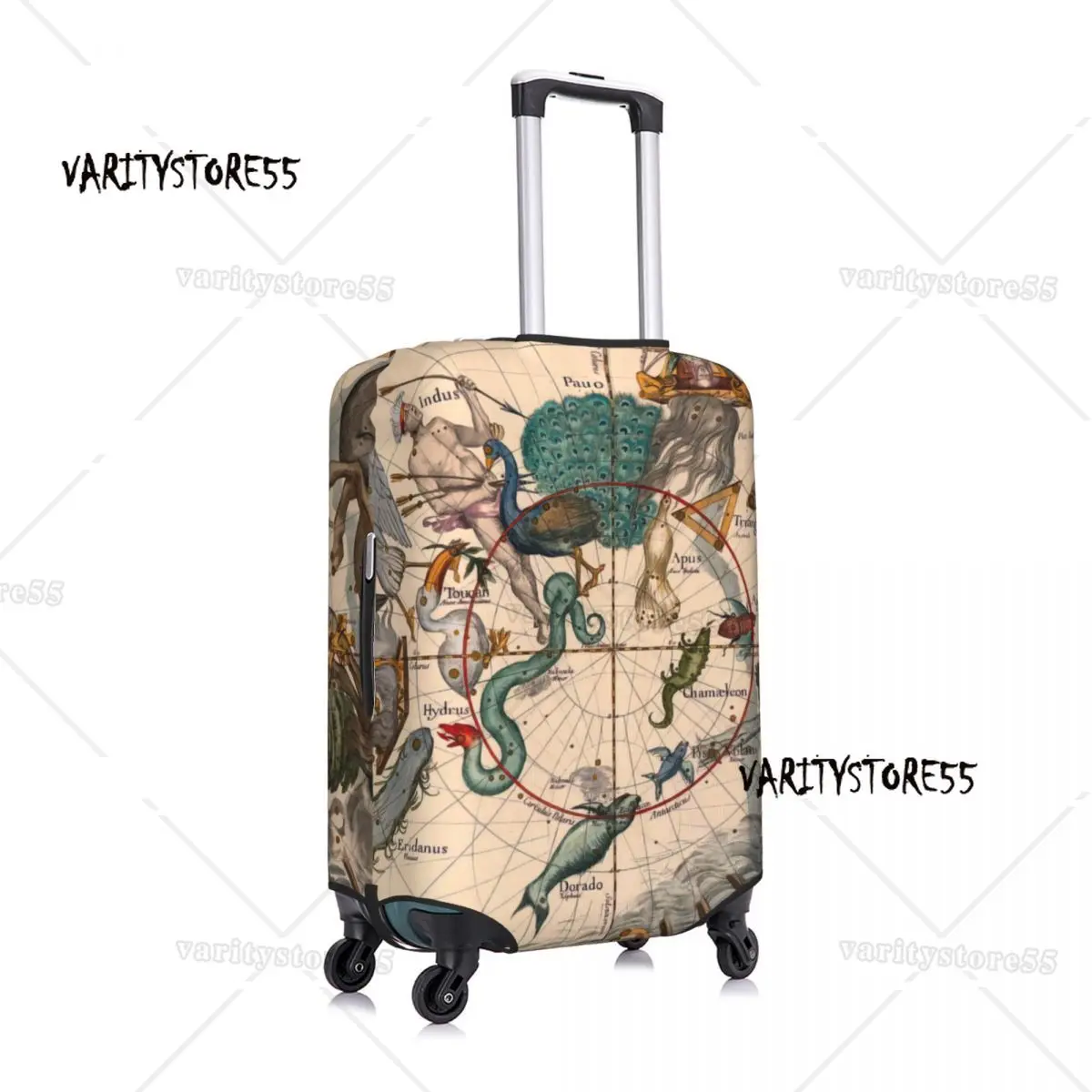 Constellation Chart Print Luggage Protective Dust Covers Elastic Waterproof 18-32inch Suitcase Cover Travel Accessories