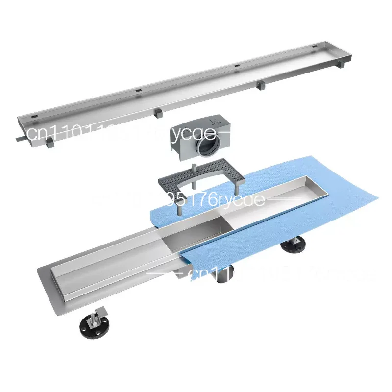 304 stainless steel floor drain invisible inlay linear design, modern dedicated