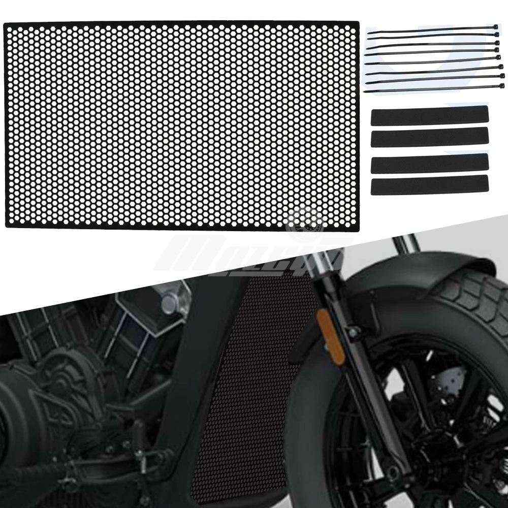 

Motorcycle Accessories For Indian Scout SCOUT SIXTY/BOBBER 2017 2018 2019 2020 2021-2025 Radiator Guard Grille Cover Protection