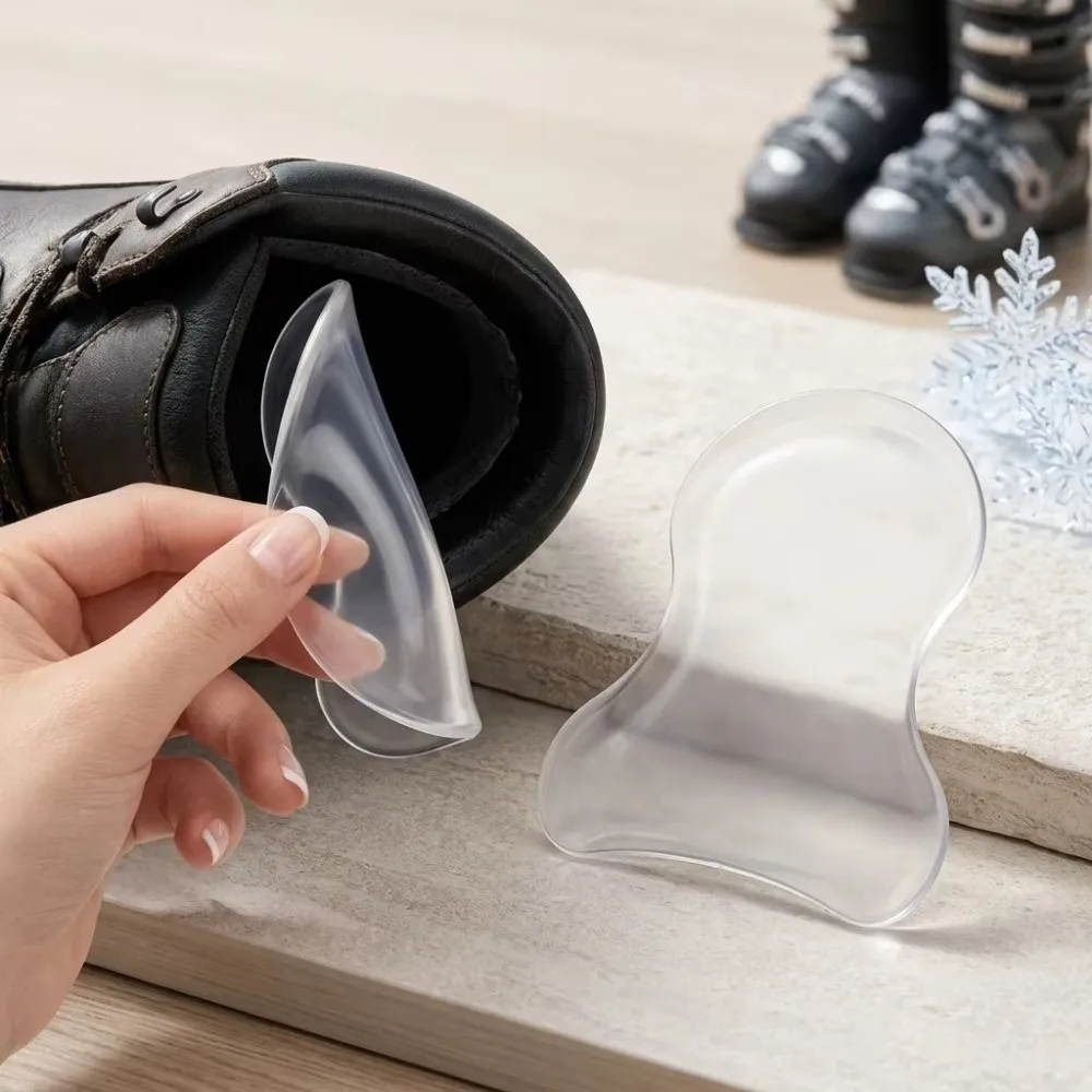 Anti-Friction Gel Pad for Ski Boots Soft Soft Construction Ski Boots Heel Protector Breathable Silicone Cushioning