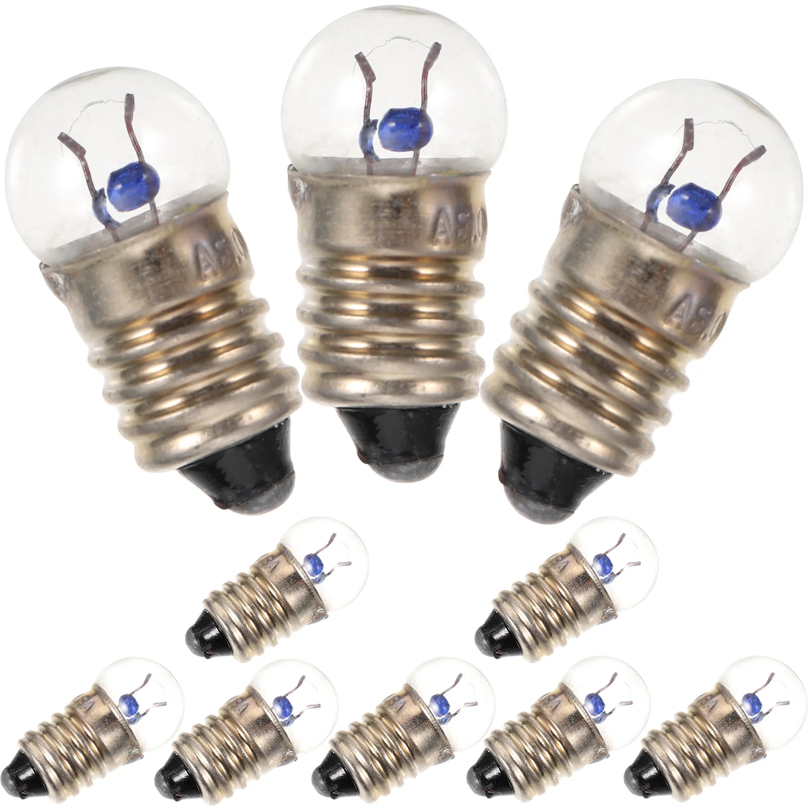 

E10 Screw Bulbs, 10PCS Light Bulb 2 5V 0 3A Light Bulb for Student Physics Experiment Accessories