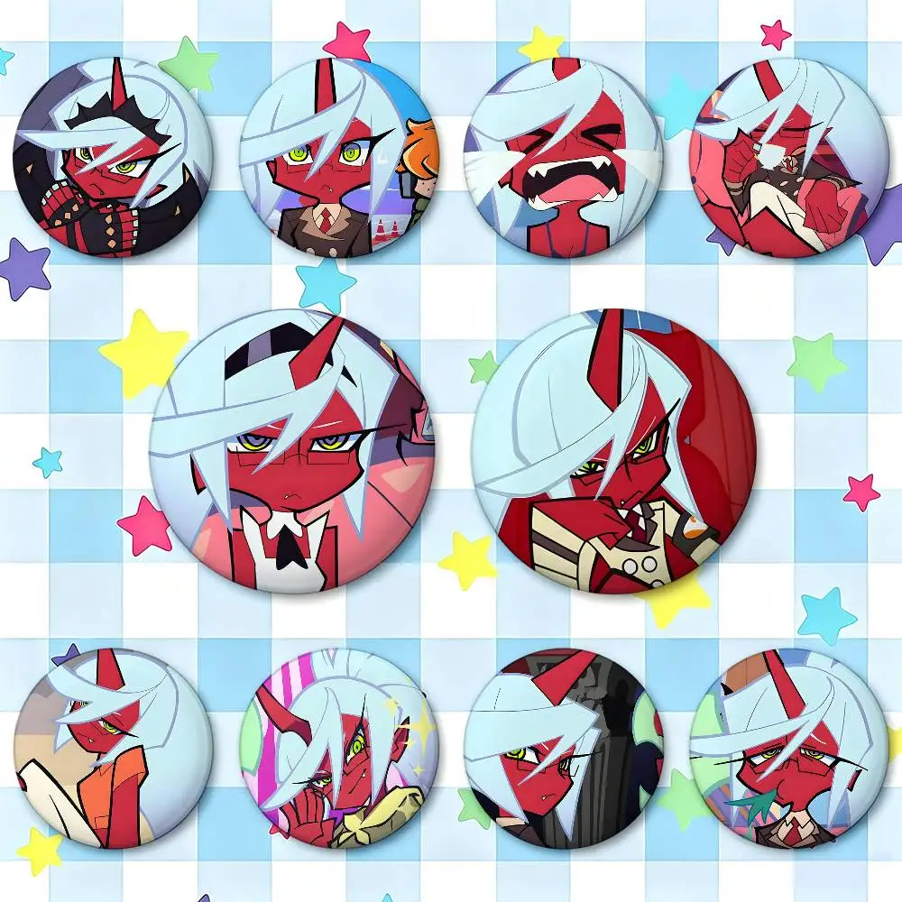 Kneesocks Demon Anime Characters Badges Button Round Creative Pin Brooch Badge Bag Decor Accessories Fans Collect Friends Gifts