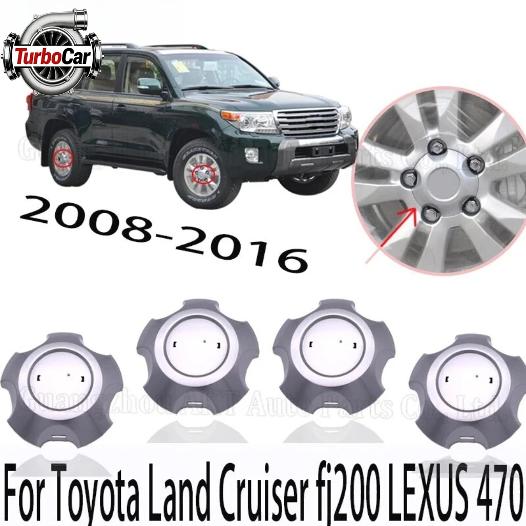 

4PCS Wheel Hub Center Caps 143mm For Land Crusier 4700 2008-2016 FJ200 For LEXUS 470 4260B-60030 Wheel Rim Hub Cover