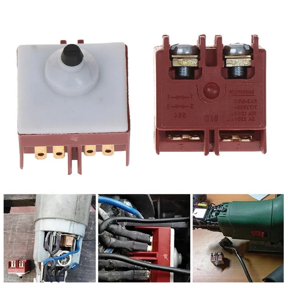 Angle Grinder Switch DPST NO Momentary Type Compatible With For Bosch GWS6 100 GWS7 100 125mm Disc Power Tools