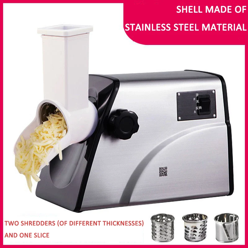 Electric Cheese Slicer Household  Automatic Shredder Cheese Grater Vegetable Shredding Machine Commercial Cheese Slicing Machine