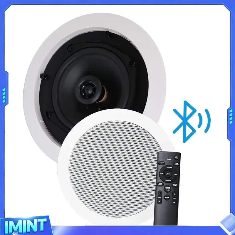 Professional Wireless 8-Piece Ceiling Speakers Dual Mode for 2.0 Channel Home Cinema Surround Sound Easy Retrofit Audio