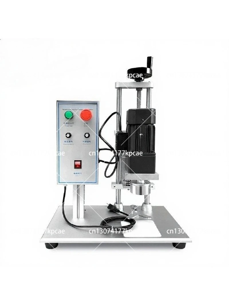 220V Semi Automatic Capping Machine Electric Desktop Can Jar Glass Sauce Honey Bottle Twist Off Equipment