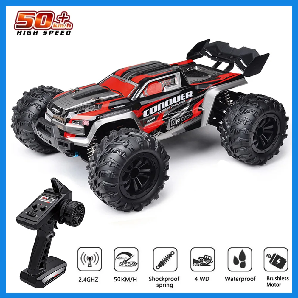 New 1:16 Scale Large RC Cars 50km/h High Speed Children Toys RC Cars Remote Control Car 2.4G 4WD Off Road Monster Truck Toys