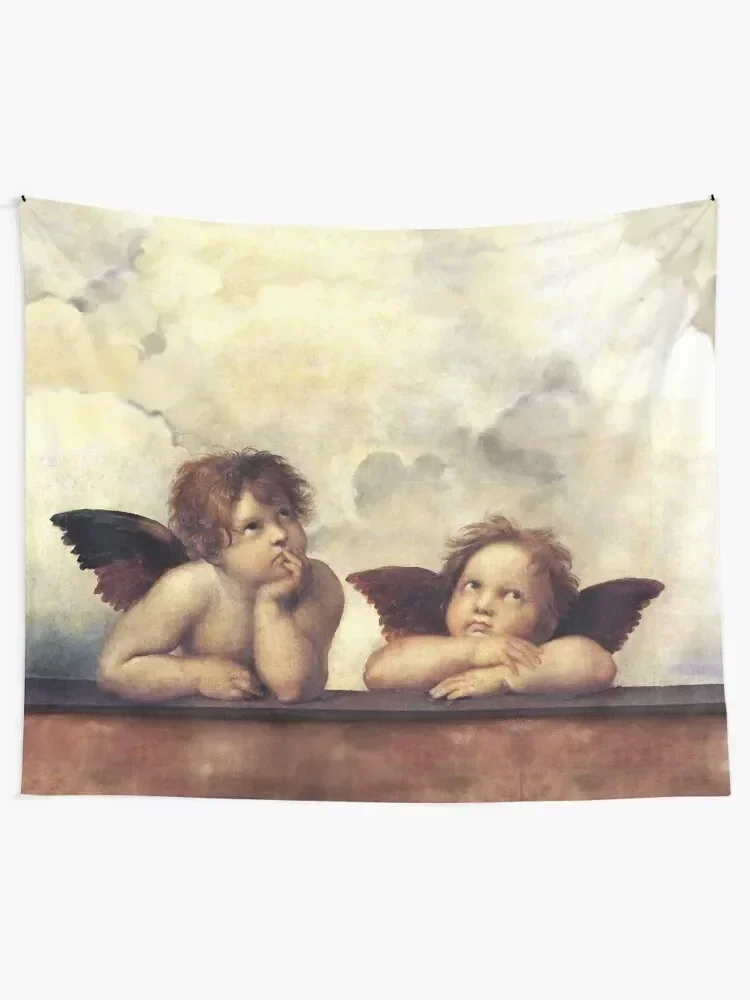 RENAISSANCE ANGELS Winged Cherubs Tapestry Decor For Bedroom Decorative Wall Aesthetics For Room Tapestry