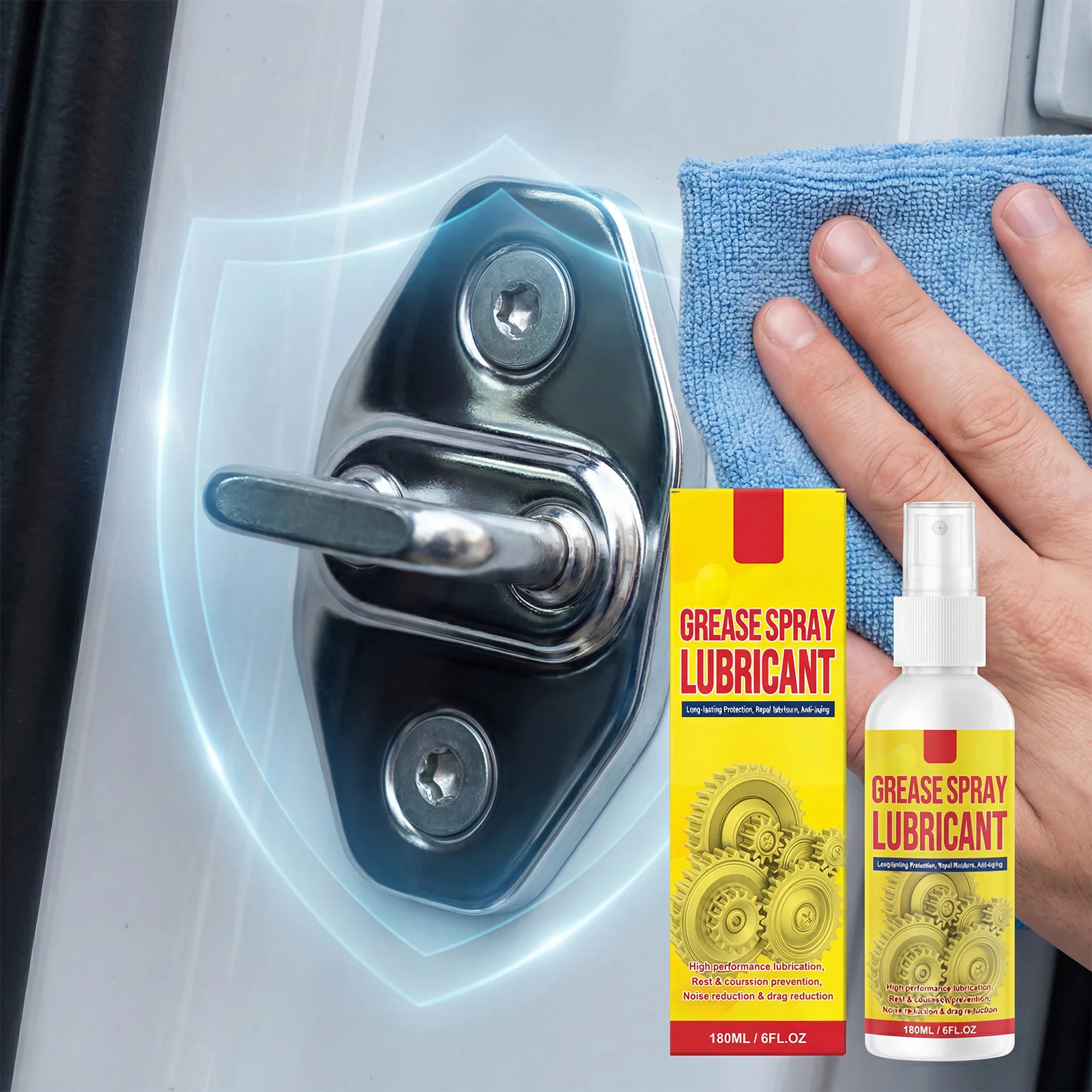 Iron Eraser Rust Remover Spray 180ML Versatile Iron Eraser Anti-Rust Lubricant Spray for Efficient Grease & Corrosion Protection