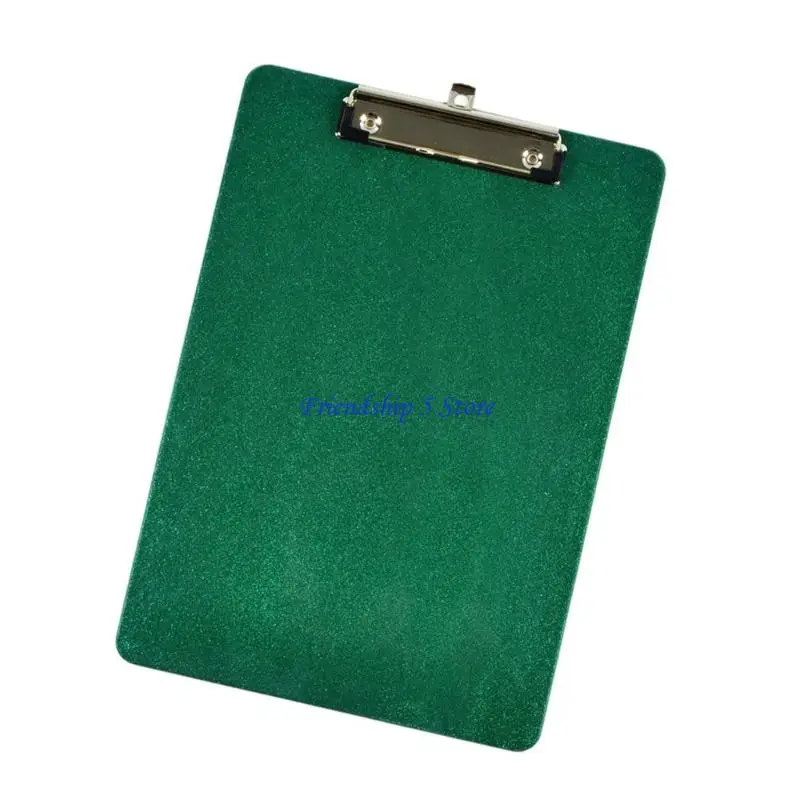 

T8WC Sparkling Acrylic Clipboard Multipurpose Document Organiser Writing Board Standard Size Clipboards with Hanging Hook