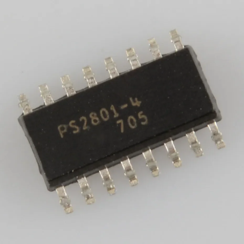 SMD 20pcs PS2801-4 PS2801C-4 quad optocoupler, package SOP16