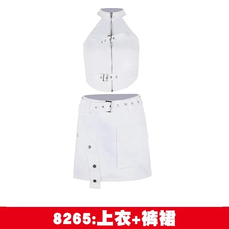 

Одежда для выступлений CyGirls, корейский танец, джаз, сексуальный групповой тренировочный костюм для пения, комплект