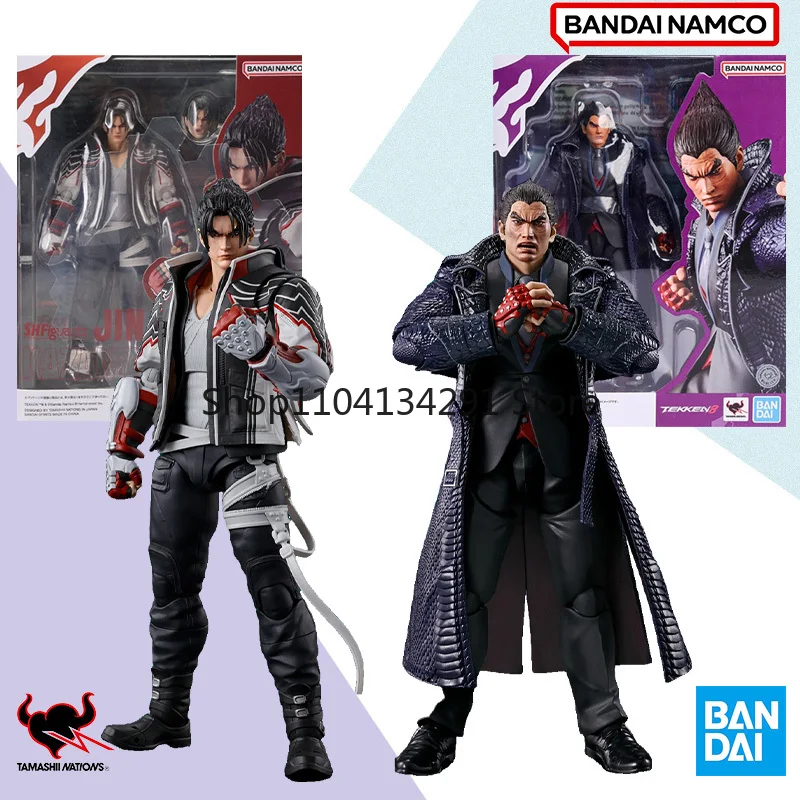

Оригинальная коробка Bandai SHF TEKKEN 8, KAZUYA MISHIMA AND JIN KAZAMA, фигурка, готовая модель, комплект, аниме, полная экшн-игрушка, подарки для детей