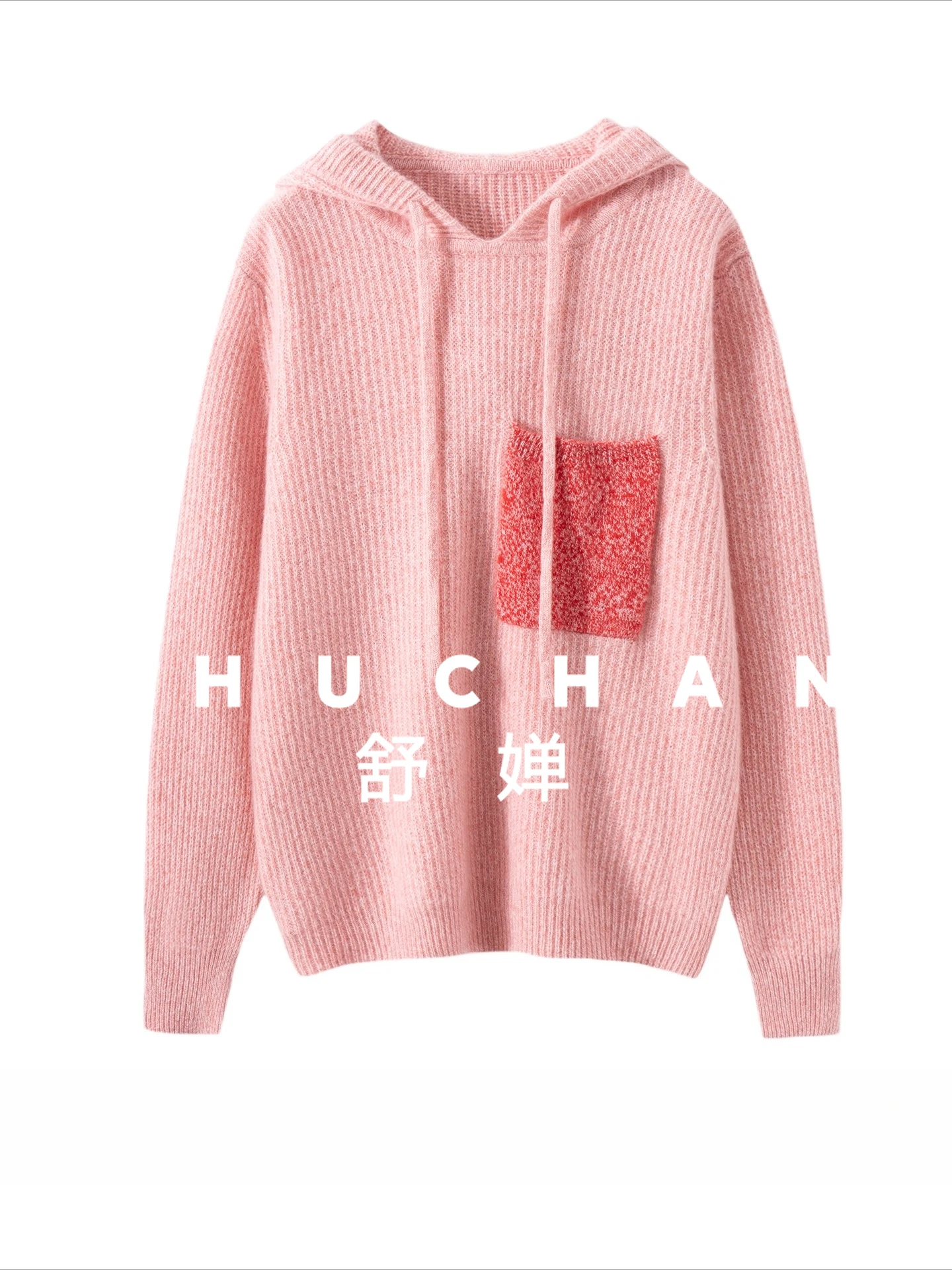 Losse wollen kasjmier trui van bloemgaren, verdikte trui met capuchon, 2025, herfst- en wintergebreide damestrui