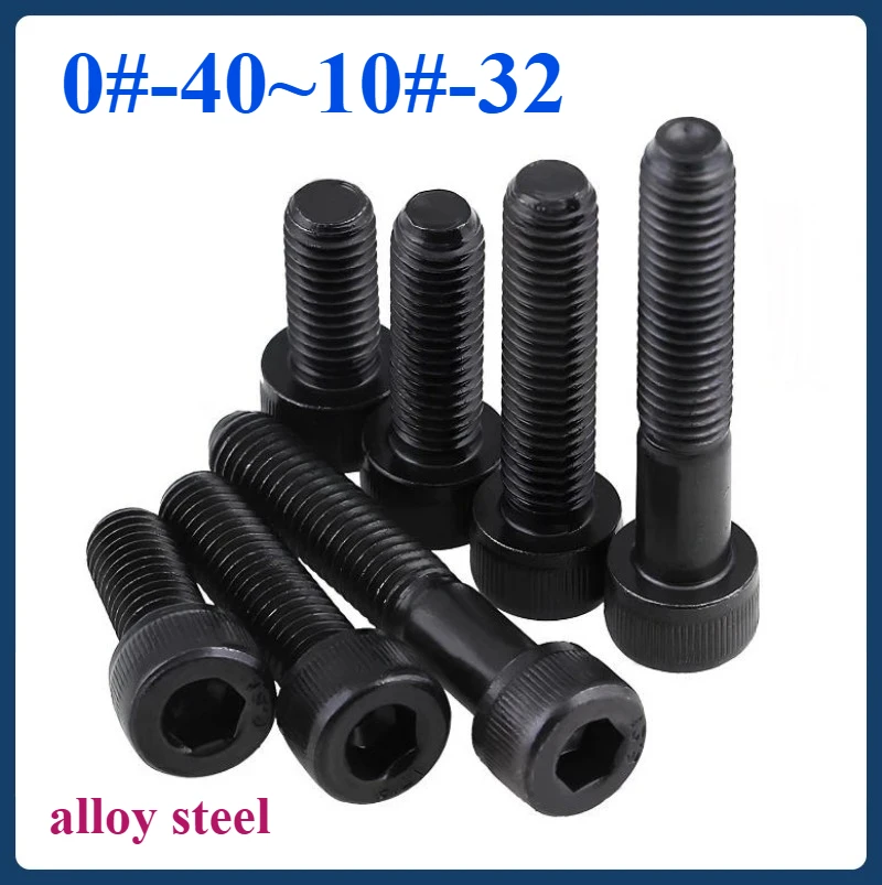 

High-Strength Grade 12.9 US-Style Cup Head Socket Screws – Heavy Duty 0#-40~10#-32