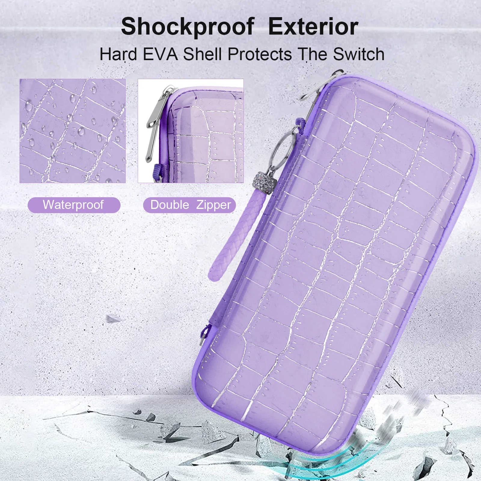 PU Leather Outdoor Carrier Bag For Switch OLED, Switch Case With Shoulder Strap, Cover Protect, Switch Accessories view 4