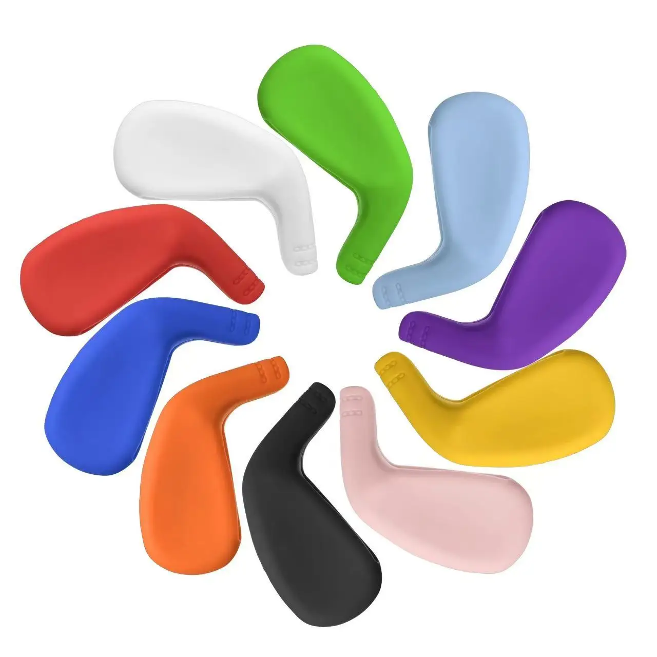 Golf Club Cover, Universal Cover, Premium Iron Club Cover, High Elastic Silicone Material Club Protective Cover, 10 Pieces/Set
