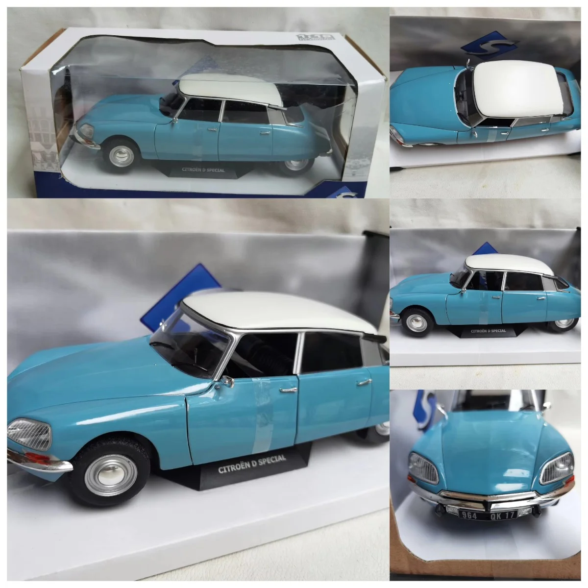 

Модель автомобиля CITROEN D SPECIAL 1972 M3N6 из сплава, масштаб 1/18, с эффектом потертости, гальваническое покрытие, серия SOLIDO Box, старая литая модель