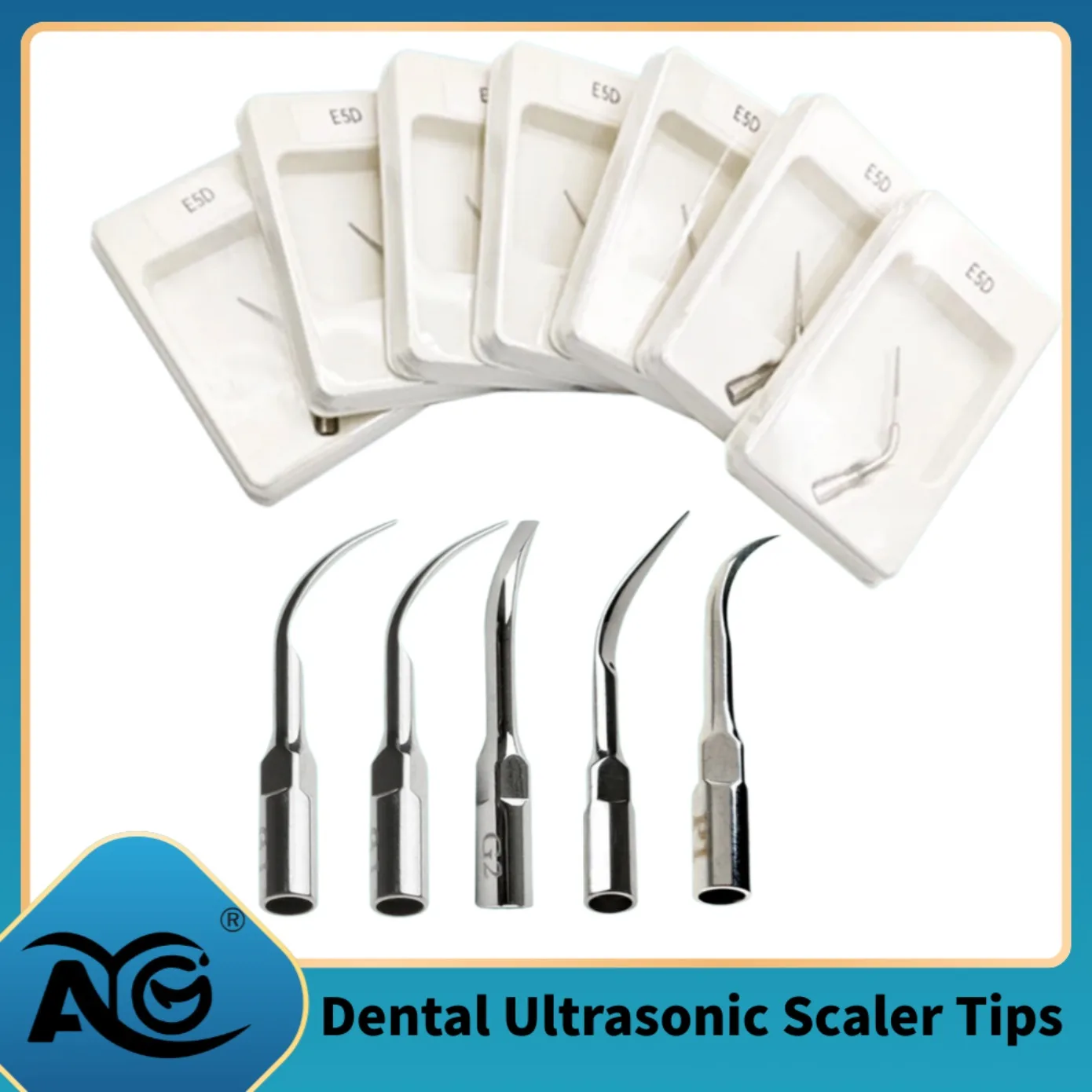 

AG Dental Ultrasonic Scaler Tips Scaling Periodontics Endo Perio Scaling Tip 5pcs fit for EMS Woodpecker DTE NSK SATELEC Scalers