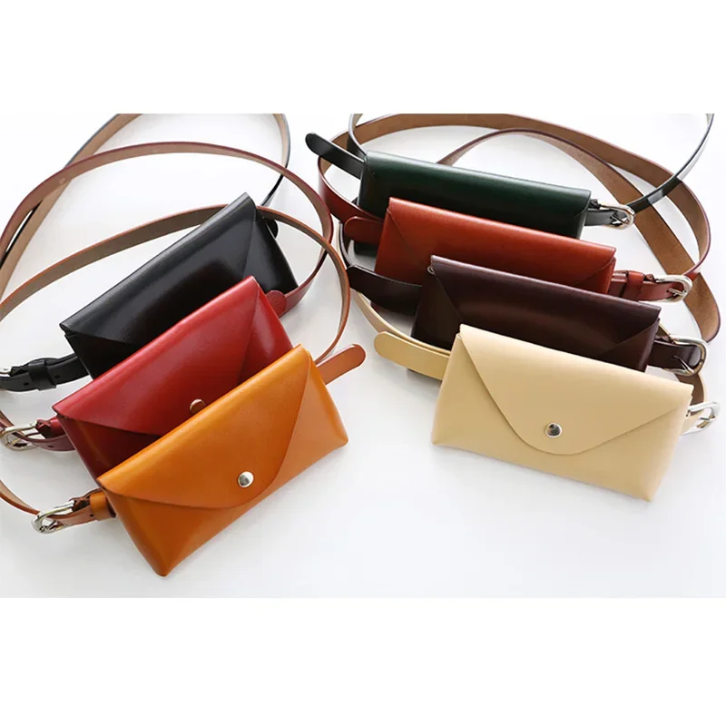 Waist Bag Ladies Fashion Genuine Leather Women Waist Belt Bags Waterproof Chest Belly Pouch Woman Fanny Pack Luxury Coin Purse