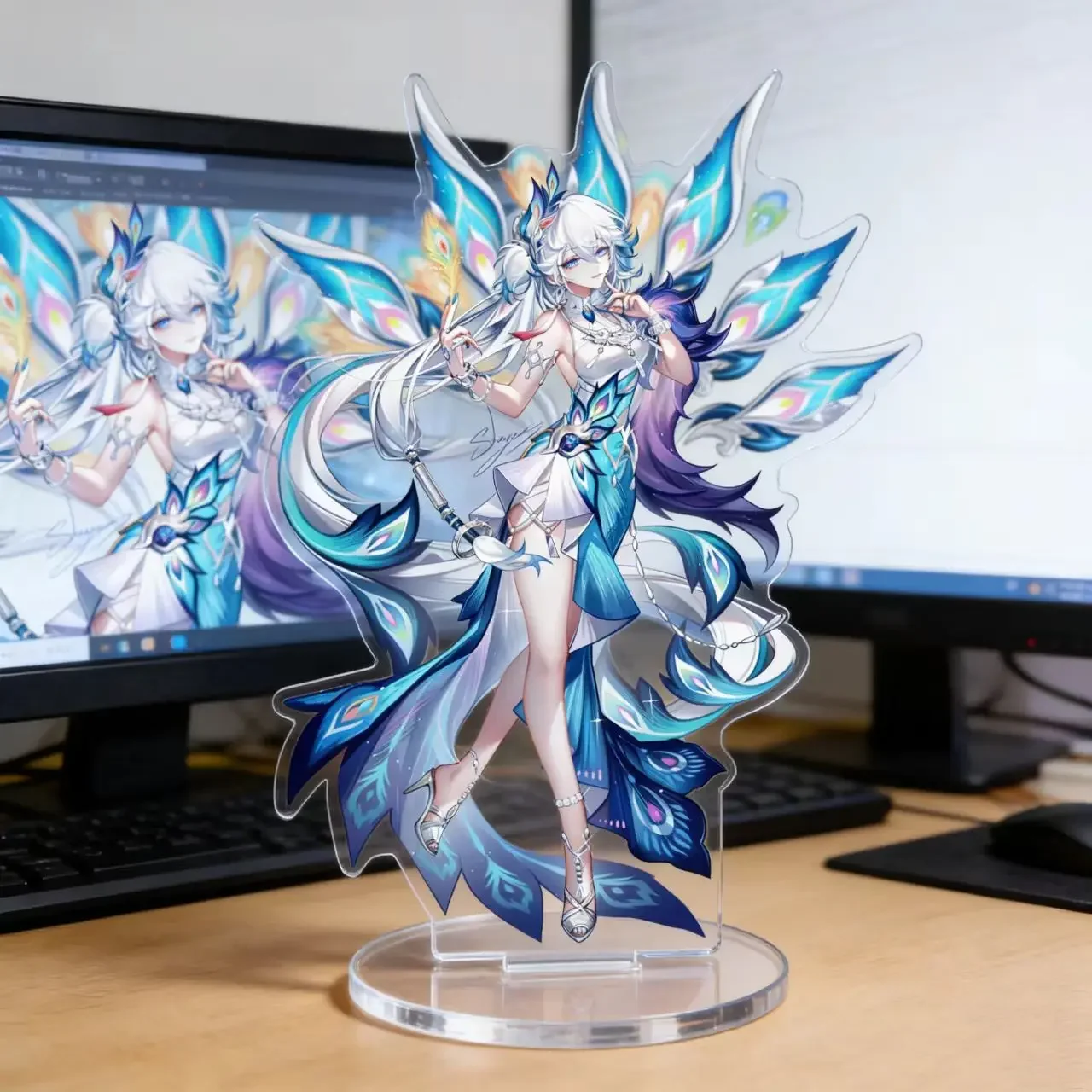 Game Honkai: Star Rail Cyrene Yaoguang Cute Cartoon Characters Acrylic Stand Model Plate Cosplay Prop Desktop Decor Fans Gift