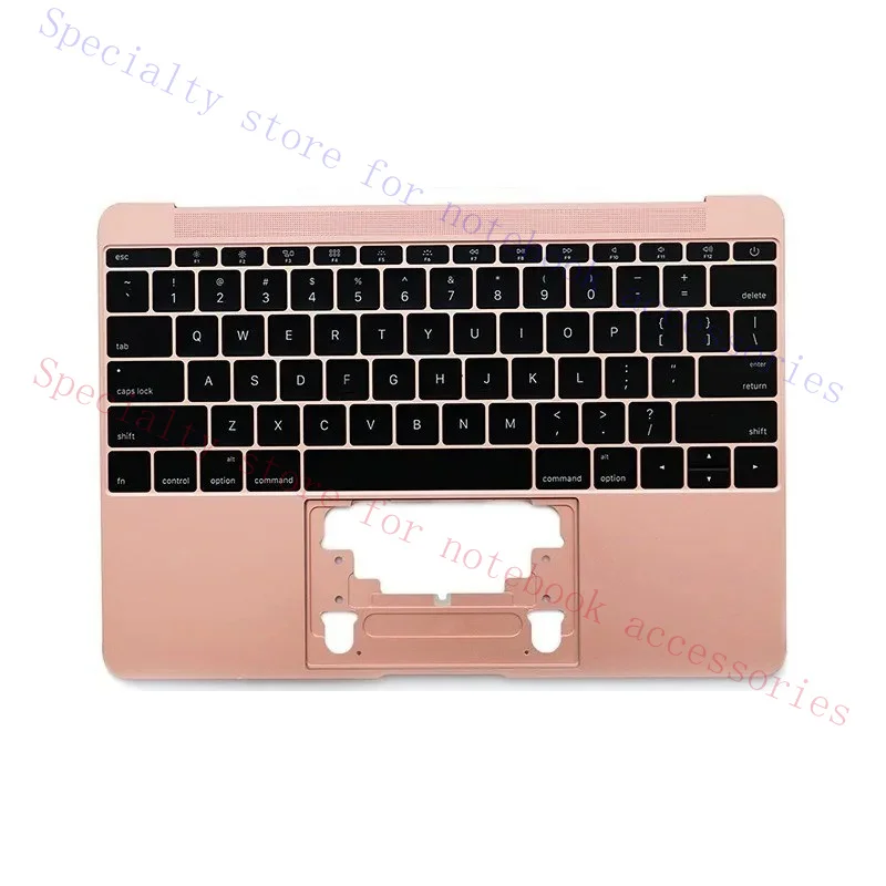 R+  US For Apple MacBook Retina 12.0 A1534 2016 Topcase Keyboard Backlight Gold
