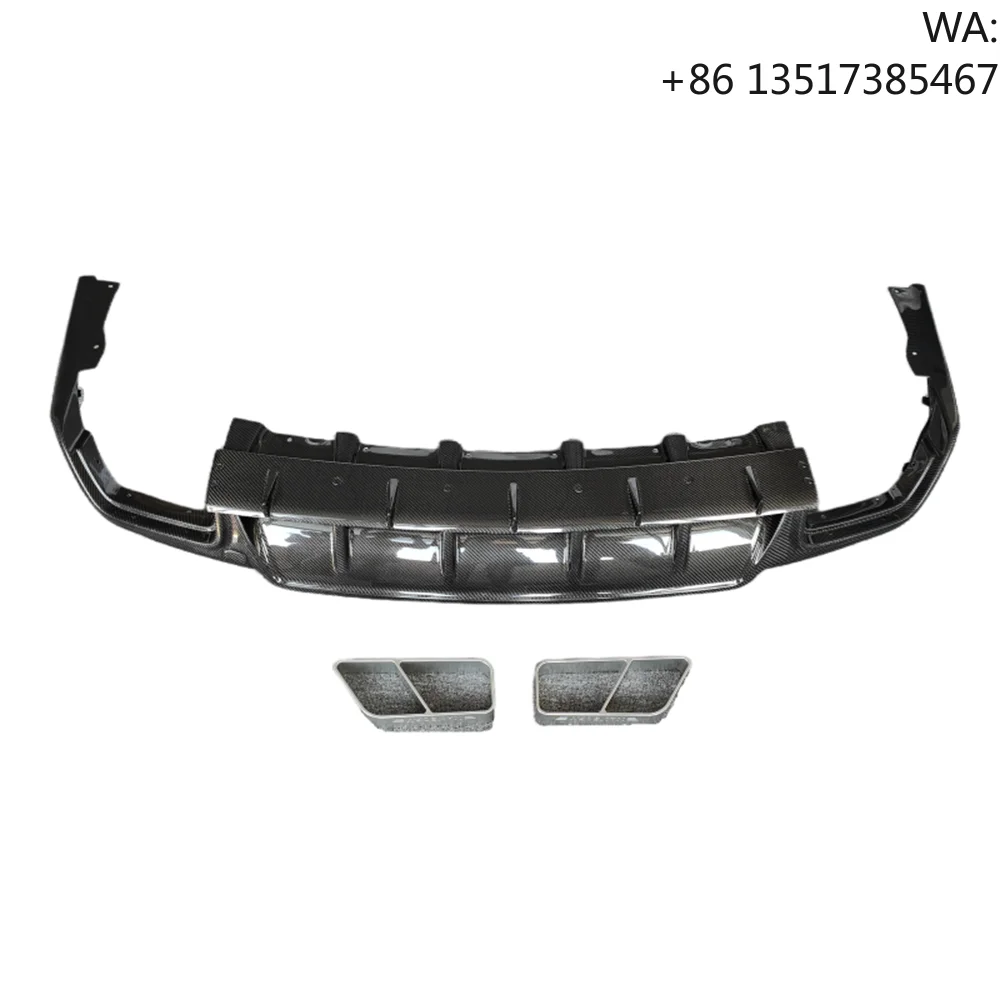 

True Carbon Fiber M-style Rear Diffuser Tail Body Kit for Maserati Levante Body Kit 2018+