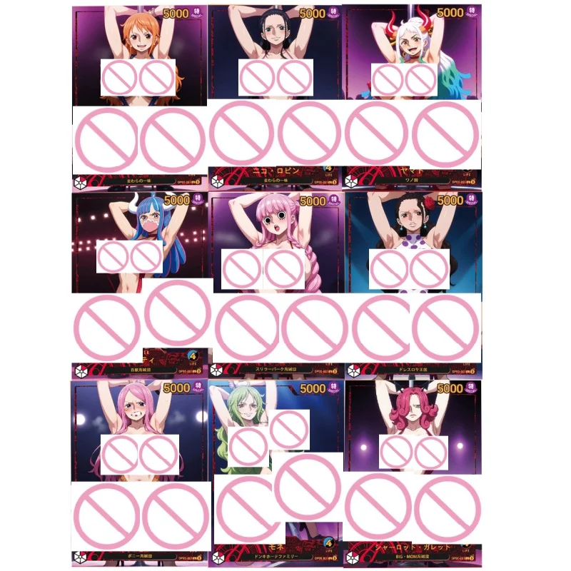 

Коллекционная голографическая карта One Piece DIY ACG: Богиня Нико Робин, Ута, Винсмоук Рейджу, Перона. Аниме, мультфильм, иридисцентная голографическая карта.