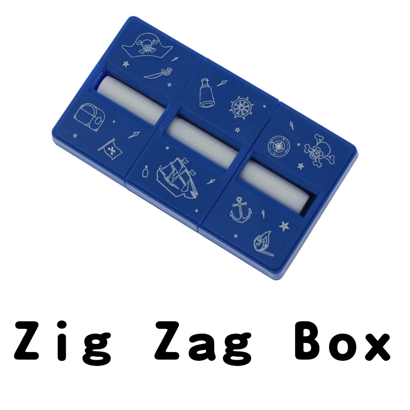 Caja en Zig Zag, palo de corte de lápiz roto, palo de restauración, trucos de Magia, accesorios de magia, accesorios de mentalismo, juguetes de primer plano, comedia