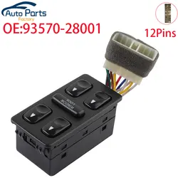 Front Left Driver Side Electric Power Master Window Switch For 1992 1993 1994 Hyundai Elantra Galloper 93570-28001 9357028001