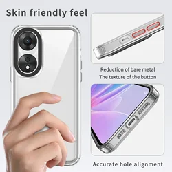 Acrylic Shockproof HD Transparent Phone Case for Oppo A60 A79 59 98 78 58 38 18 4G 5G Reno 11F Pro 10 9 8T Pro Back Clear Cover