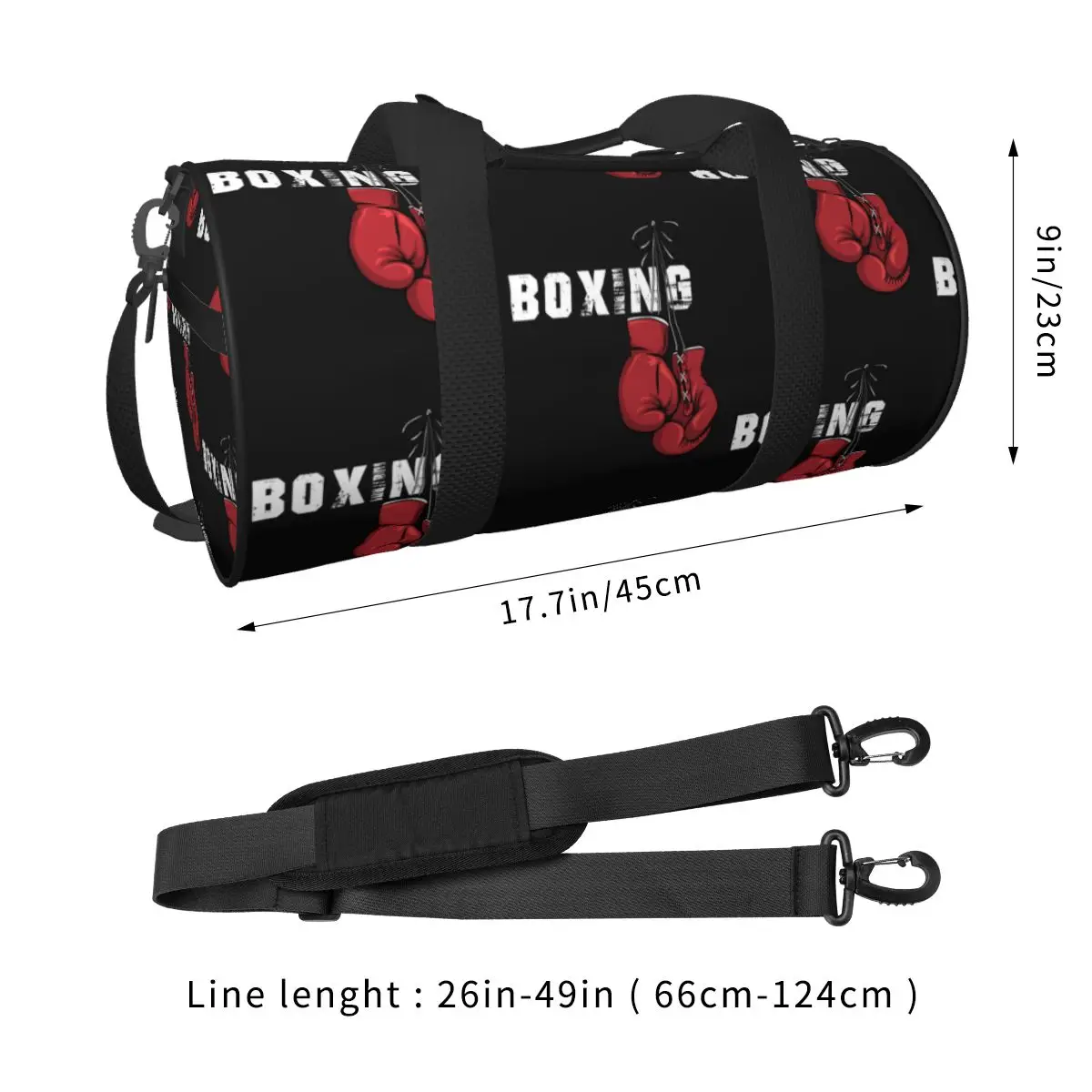 Boxing Gloves Sports Bags Sport Fighter Swimming Gym Bag with Shoes Vintage Handbags Men Custom Weekend Fitness Bag