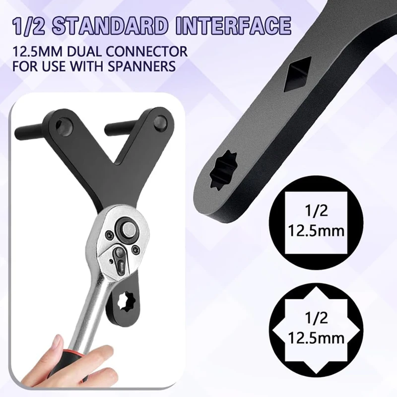 Automotive Lower Control Arm Prying Tool Suspension Specialty Bushing Tool Swing Arm Ball Head Separation Disassembly Tool