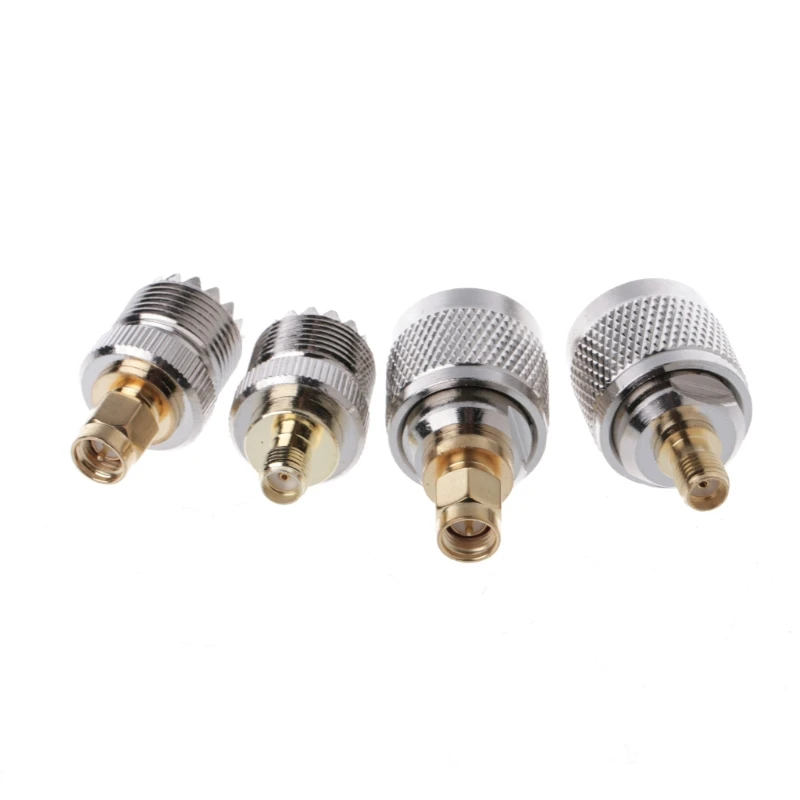 ADWE 4 Pcs A13 Kit Adapter PL259 SO239 to SMA Male Female RF Connector Test Converter