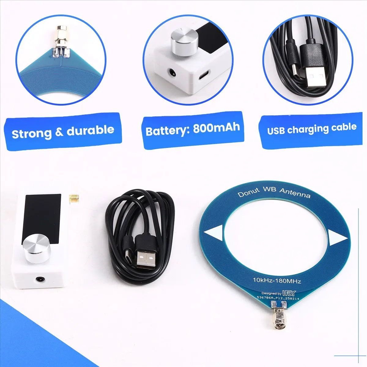Special Offer-SI4732 Mini10-180Mhz SMA Interface Mini Loop Antenna Pocket Size Radio Receiver Mini Radio LSB USB AM FM Radio