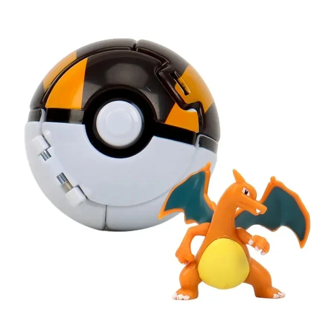 Pokeball Pokemon Beeldje Elf Bal Anime Figuur Cartoons Pikachu Charizard Pocket Monster Huisdier Anime Action Model Speelgoed Kinderen Geschenken