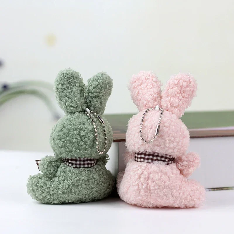 1PC 11CM Cute Rabbit Bow Plush Stuffed Doll Tie Bunny Soft Pillow Plush Toy Home Decor Kid Gift Christmas Decoration