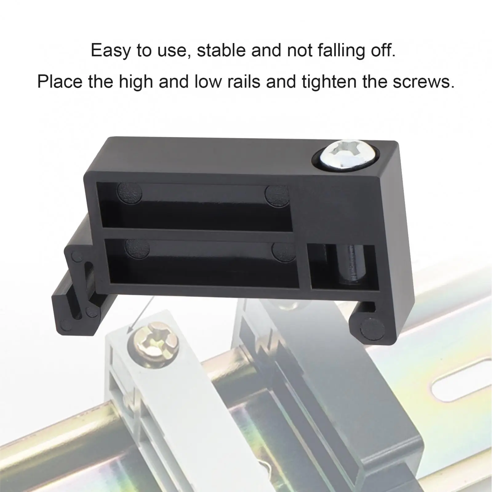1 Piece TBR-F Plastic Rail Terminal Block Fixing Piece for C45 Rail Terminal Block Fixing Piece