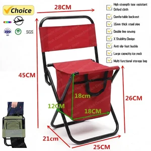 Neues Klappkampffisch mit Boxstuhl abnehmbarer Strandfischereistuhl Ultraleve Travel Camp Spaziergänge Picknick -Sitzwerkzeuge 10 Hauptverkaufsstrandstuhl mit Cup -Tür - №9