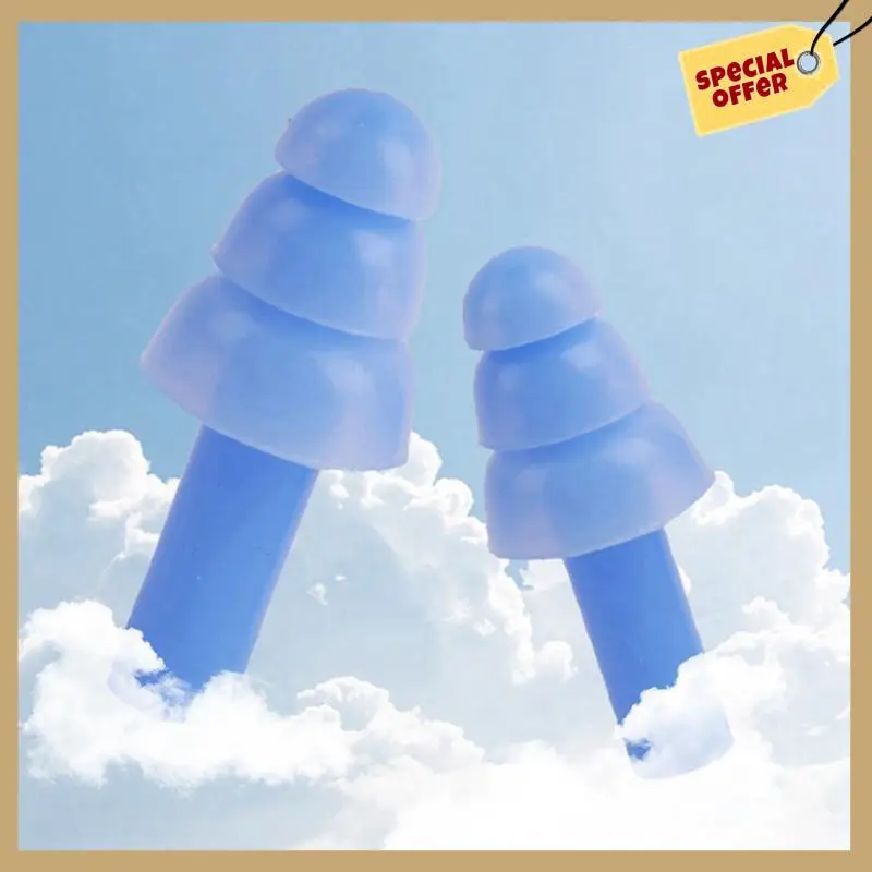 ソフトシリコン耳栓防水水泳耳栓再利用可能なノイズリダクション睡眠耳栓聴覚プロテクター-WMAN