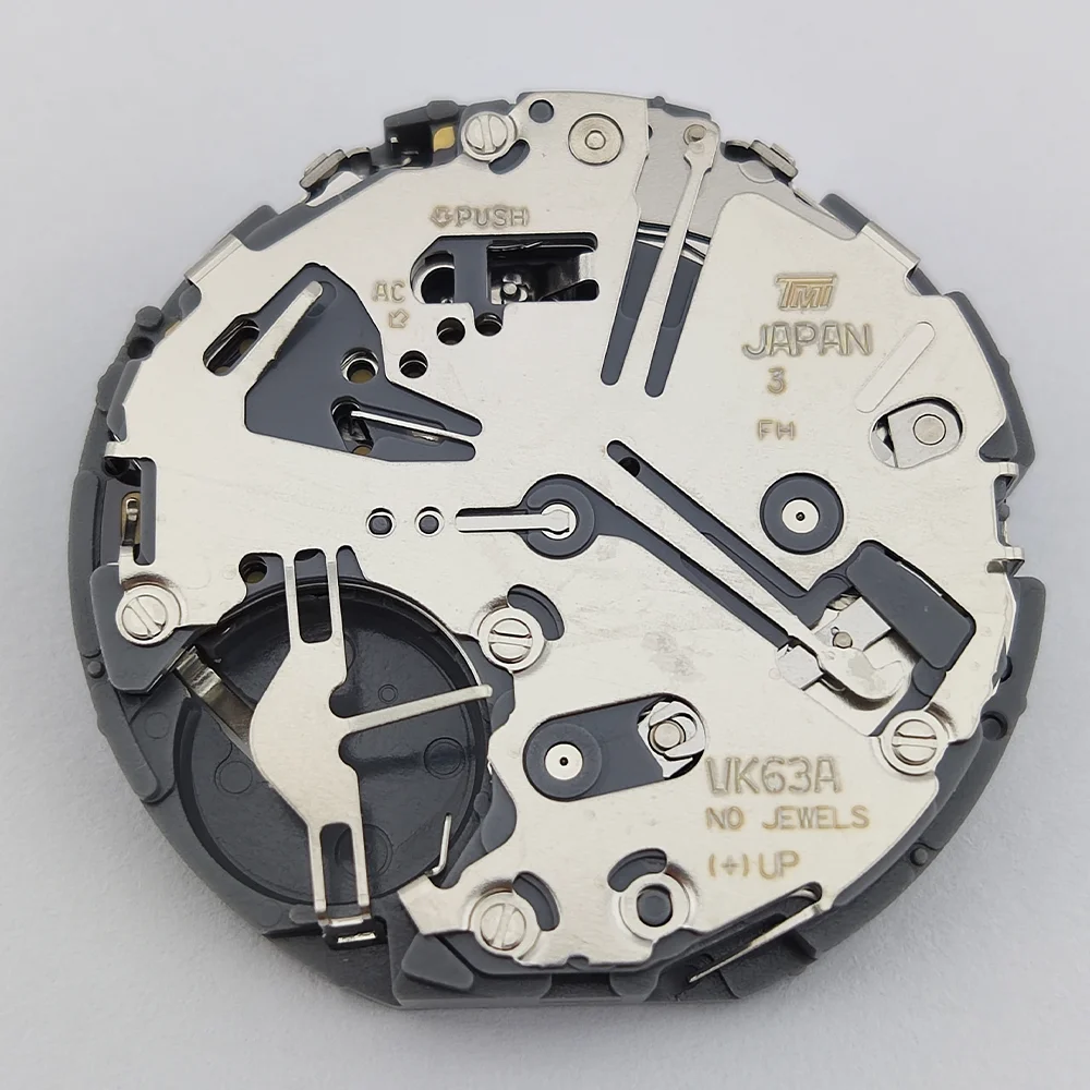 VK63A حركة ساعة كوارتز تاريخ الساعة 3 ساعة كرونوغراف حركة باتي لسلسلة VK VK63A VK64 ساعة تقويمية واحدة #4