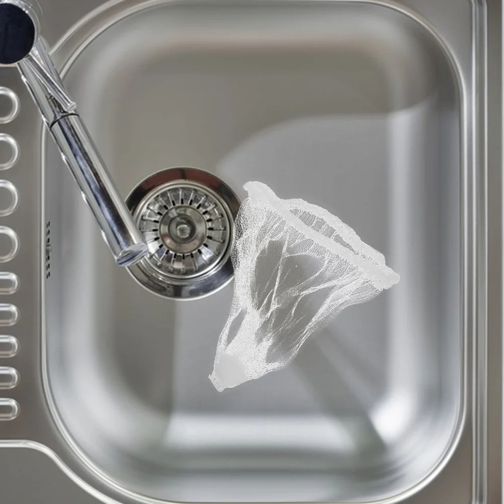 

200pcs Kitchen Sink Strainer Bags Disposable Mesh Filter Drainage Elastic Net Home Restaurant Use Food Waste Catcher